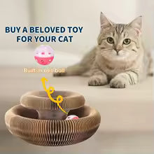 Foldable Cat Scratcher Toy for Indoor Cats
