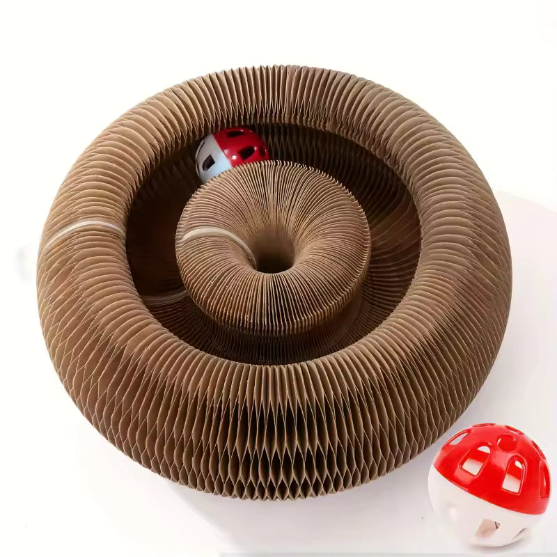 Foldable Cat Scratcher Toy for Indoor Cats